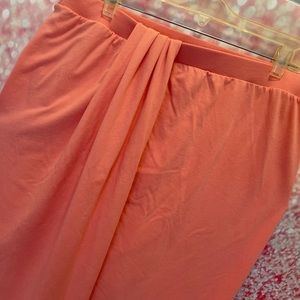Orange wrap skirt